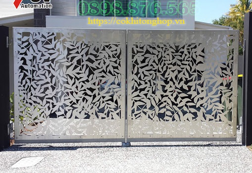 cắt laser hoa văn kim loại