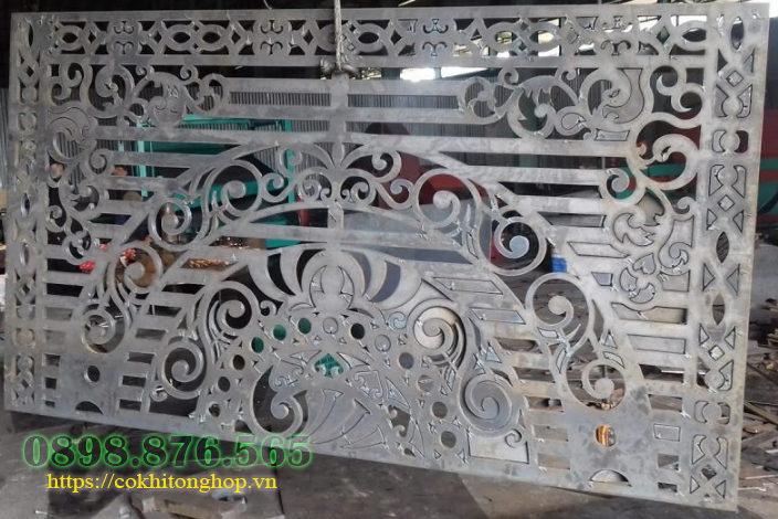 cắt laser sắt hoa văn