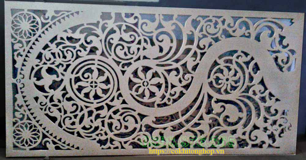 cắt laser hoa văn sắt trang trí